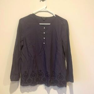 J.Crew Mercantile. Size small pull over blouse. Charcoal gray